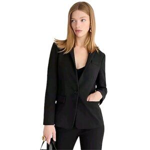 J.Crew 365 Stretch Everyday 1 Button Black Blazer Size 4